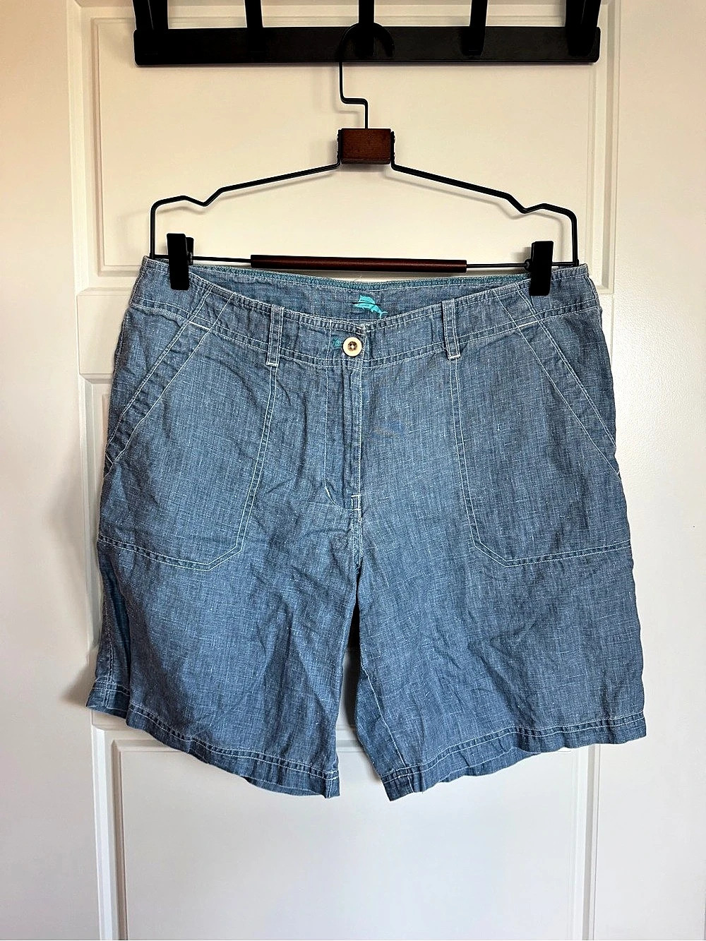 Tommy Bahama 100% Linen Women’s Bermuda Shorts Size 12